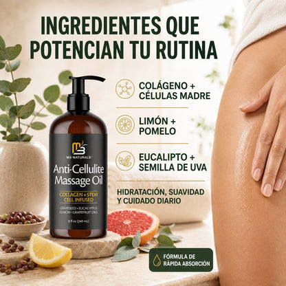 Aceite de masaje corporal reafirmante con colágeno para celulitis - 240ml